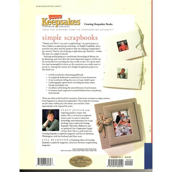 Simple Scrapbooks Stacy Julian Paperback 2000 Memory Books - Picture 2 of 2
